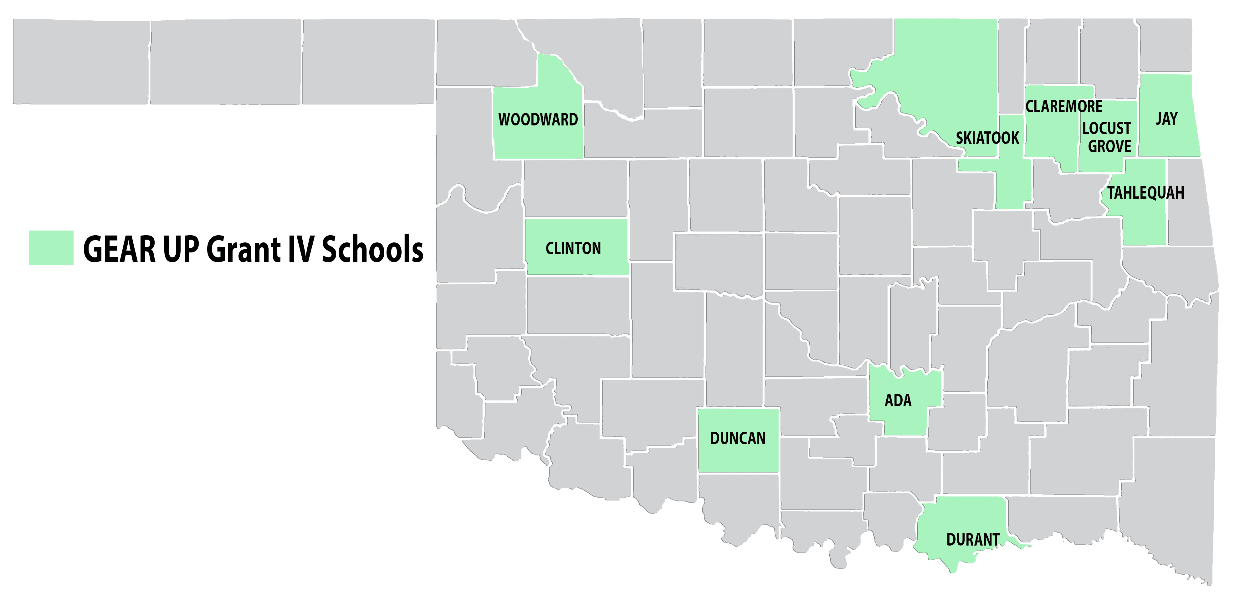 Grant-IV-School-Map GEAR UP Schools